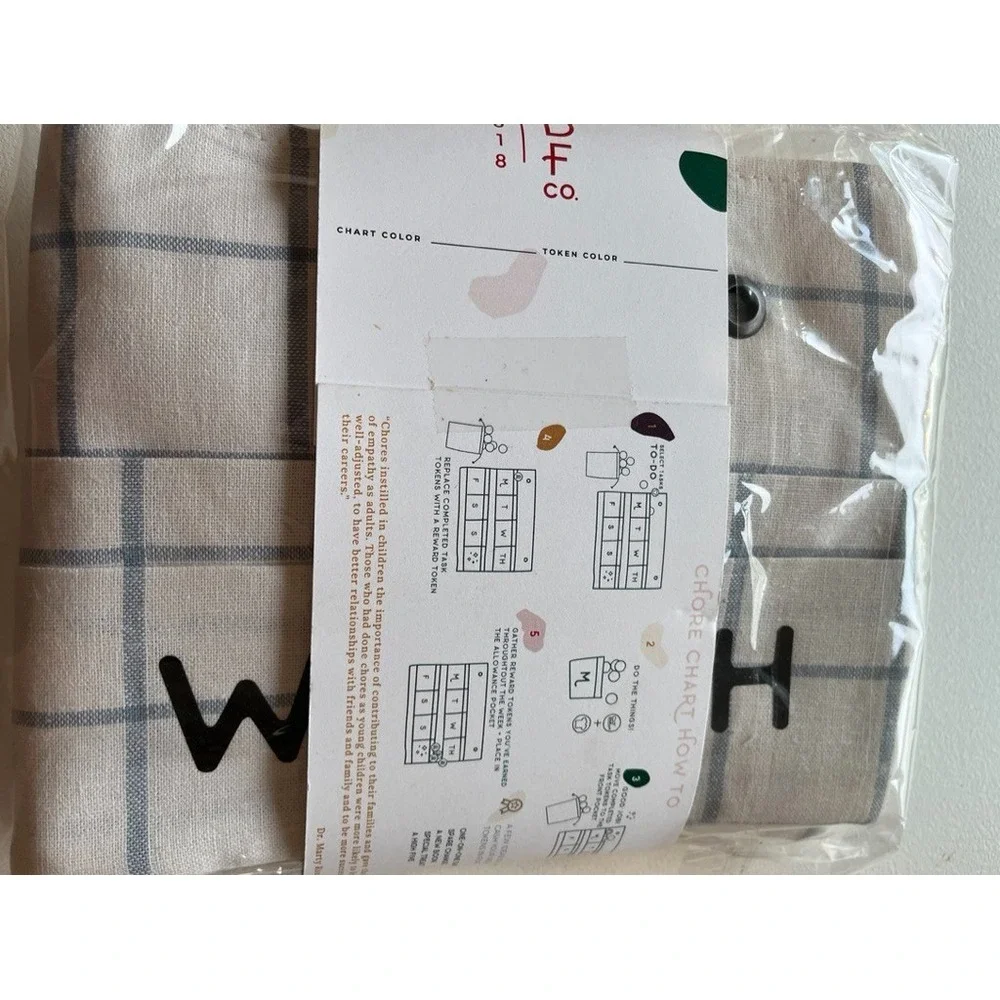Neutral Plaid Home School Chore Chart Plaid Canvas Modern Minimalist Country 80s